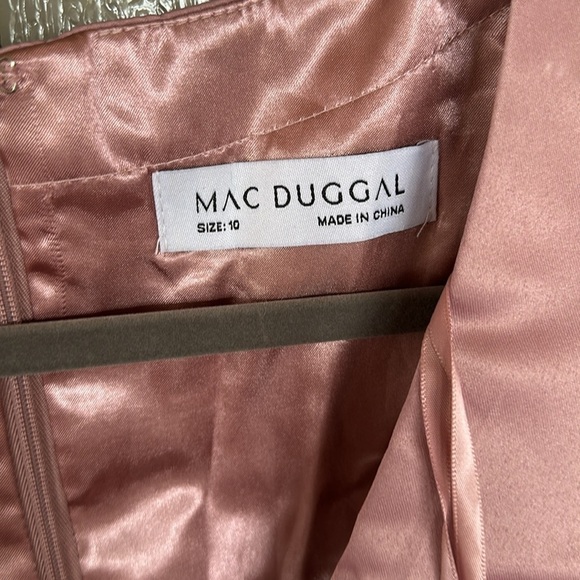 Mac Duggal LONG SLEEVE EMBELLISHED GOWN  in Raspberry size 10 NEW $798 - Picture 10 of 16